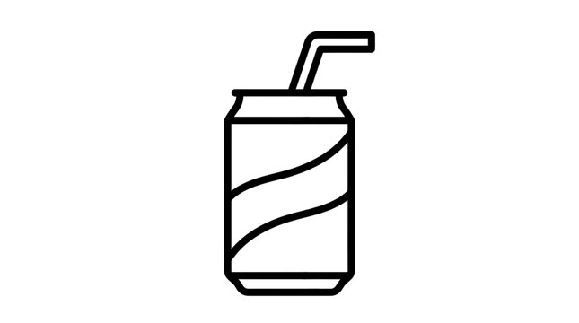 Packaged beverage can representing soft drinks, refreshments, and canned beverages.