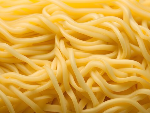 uncooked spaghetti background, top view