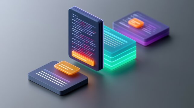 Interactive dashboard for ai product insights digital space visual content modern environment futuristic concept