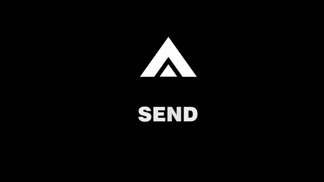 Modern Send Icon Representing Digital Communication, Data Transfer, File Sharing, Uploading Information, Online Messaging, and Fast Technology-Based Content Delivery