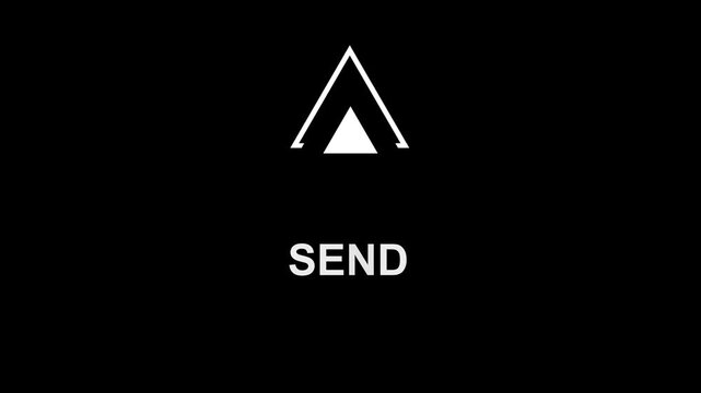 Send and Upload Concept with Upward Arrow Digital Messages, File Sharing, Information Transfer, and Online Communication