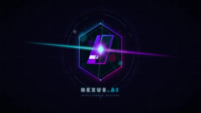 abstract background with neon lights