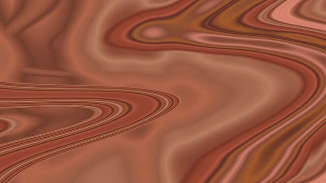Fine Walnut Woodgrain Contour Lines - Earthy Tan Marble Loop