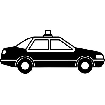 police car vector illustration
