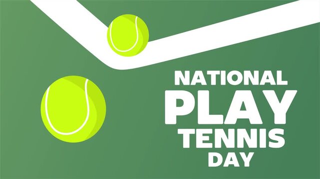 National Play Tennis Day for tennis lovers