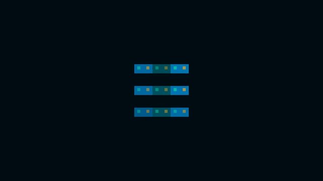 Minimalist hamburger menu animation for digital interfaces navigation