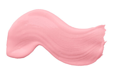 Fototapeta premium Shiny pink brush watercolor painting isolated on transparent background. watercolor png