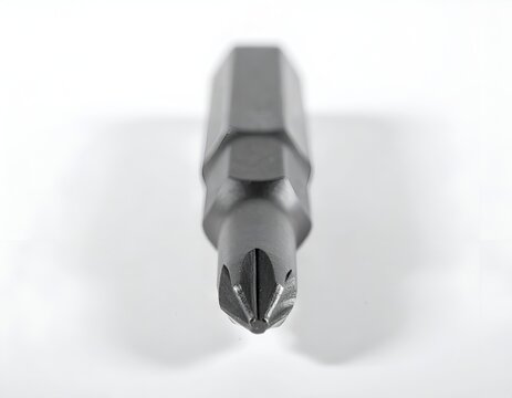 Close up Phillips head screwdriver bit tip.