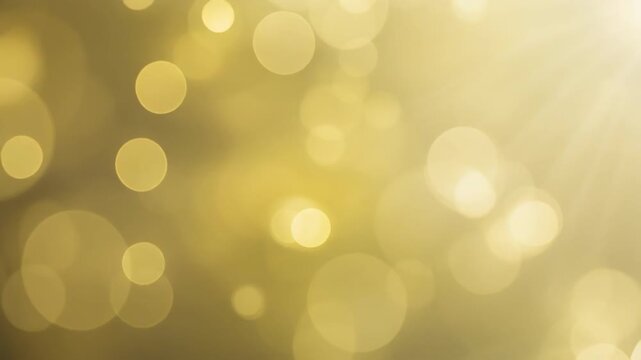 Soft golden bokeh light circles creating a warm blurred background