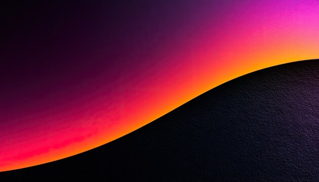 Gradient of pink, orange, and purple on a textured dark background