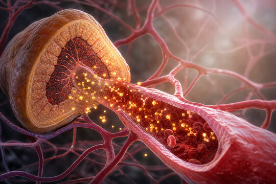 Adrenaline Release From Adrenal Medulla Into Bloodstream