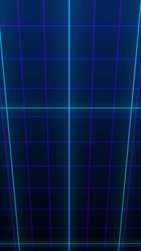 Retro 80s Neon Grid Background Blue Purple Synthwave