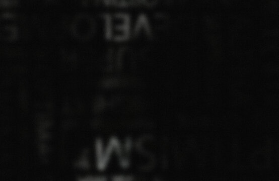 Blurry text with letters ba and wa visible