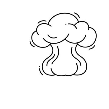 Mushroom cloud outline