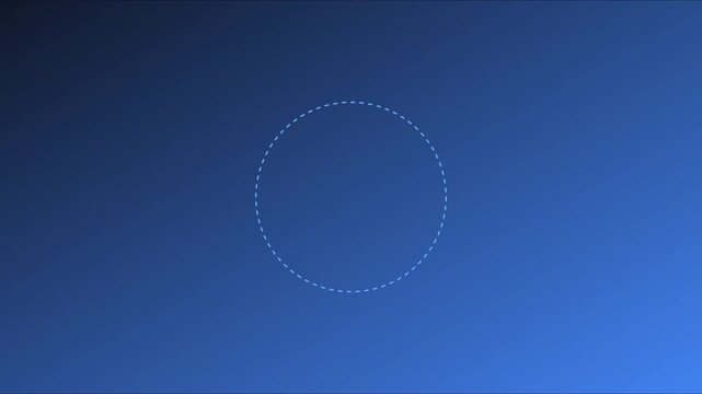 Minimalist blue animation 4k background, with animated dotted, circle and pulsing, point for modern, tech interface