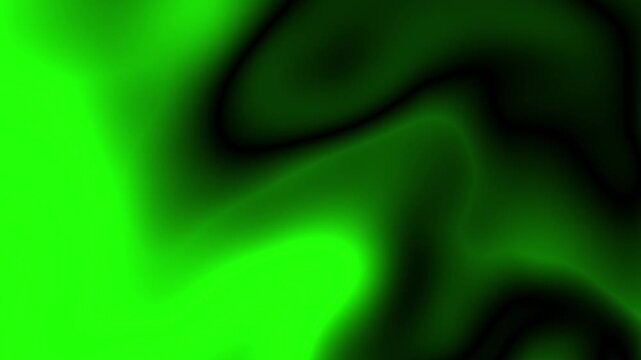 Vibrant Electric Lime Bio Fluid - Glowing Cyber Chartreuse Green Wave Loop
