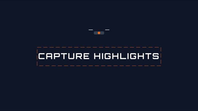 Capture highlights minimalist motion title card for digital media and presentations animation 4k motion minimalist