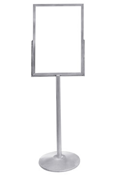 Blank stainless steel advertising banner stand