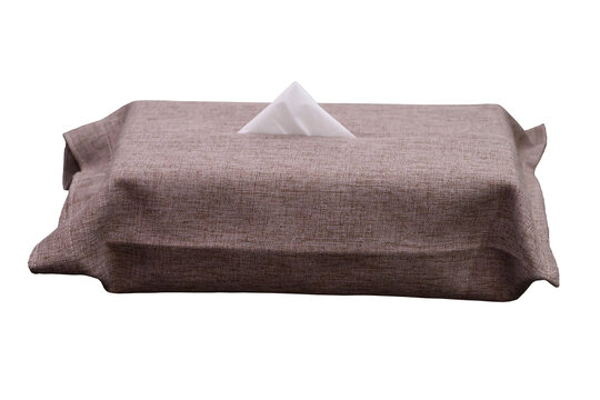 Beautiful cotton fabric textured tissue box
