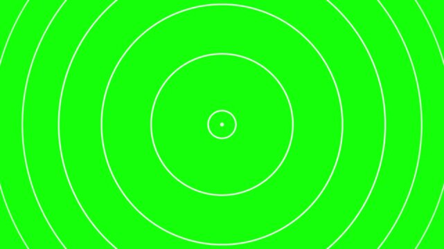 Expanding concentric circles for sonar or radar effect