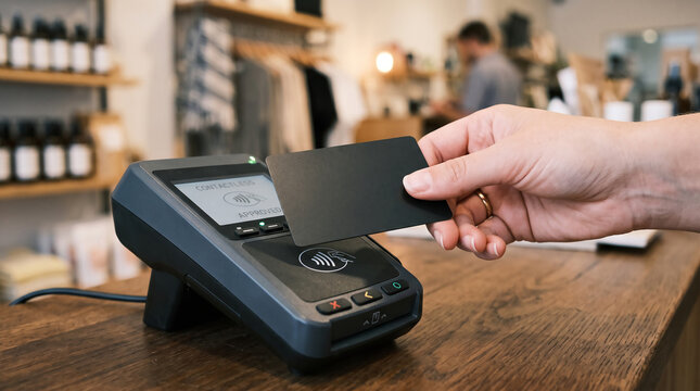 Hand tapping payment terminal device