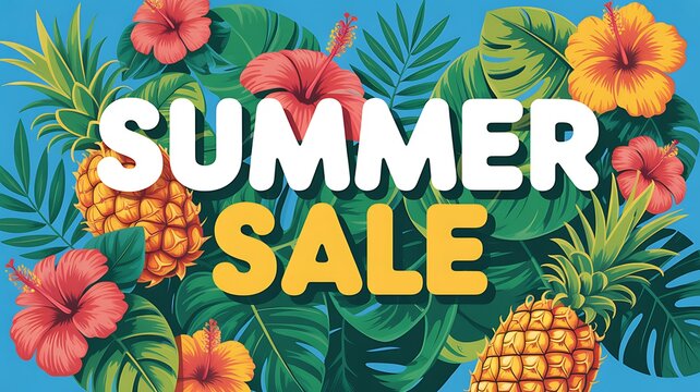 summer sale editable text effect template