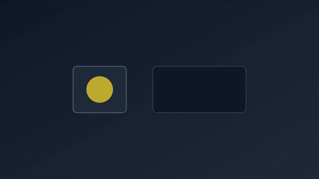 Minimalist ui toggle switch animation with color changing status indicator for digital interface 4k