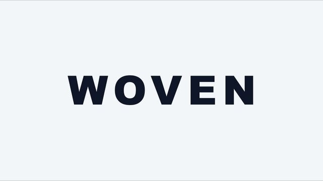 Woven typography motion title animation for modern branding and corporate presentations 4k motion kinetic text
