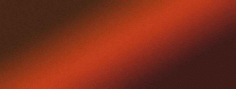 Vibrant orange gradient with dark brown with brown texture grainy background