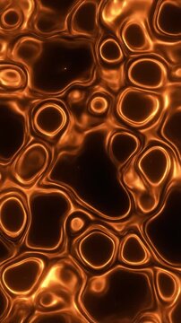 Abstract Golden Molten Liquid Motion Graphic Generative AI