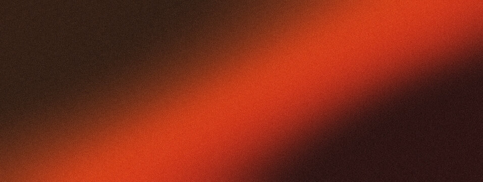 Vibrant orange glow on dark with abstract gradient texture light color grainy background