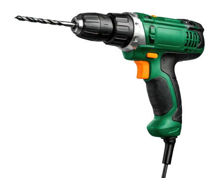 PNG Electric drill with green and black design.