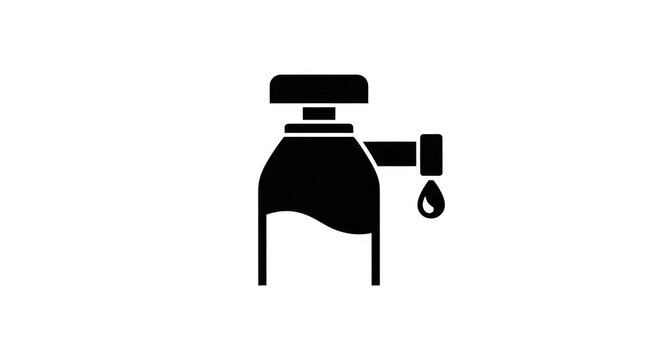 Water Faucet Tap Icon Symbol.