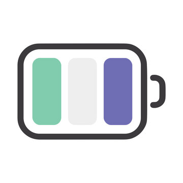 Battery icon with three segments