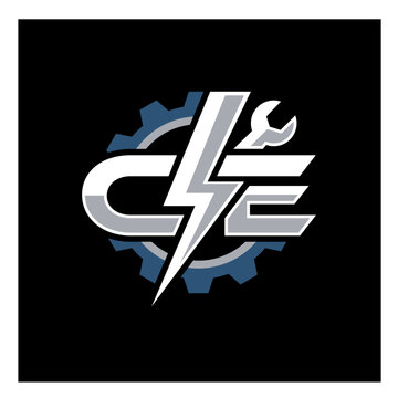 CSE Lightning Bolt and Wrench Logo