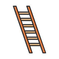 Illustration of a wooden ladder © fahri