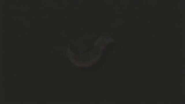 abstract white ink or fluid morphing in dark background, slow motion