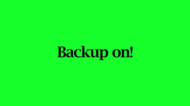 animated backup on text animation in 4K animation with alpha channel on transparent background text animation backup on 