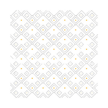 Geometric pattern with diamonds and dots