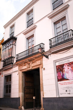 The Casa Fabiola in San Bartolome neighborhood in Seville city