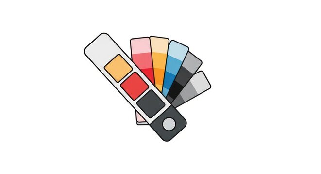 Color swatches and paint samples.