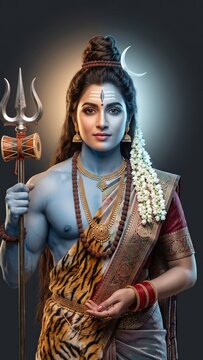 Ardhanarishvara Shiva Parvati &ndash; Divine Masculine Feminine Unity