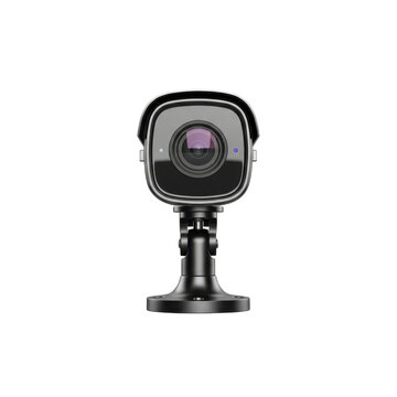 Modern dome security camera on stand
