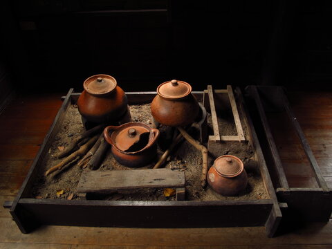 old clay pots