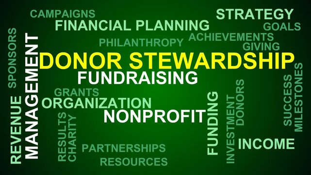 Donor Stewardship Word Cloud