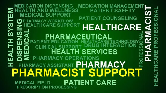 Pharmacist Support Word Cloud