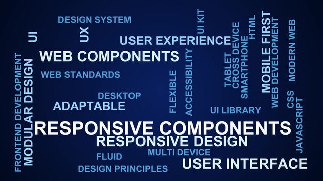 Responsive Components Word Cloud