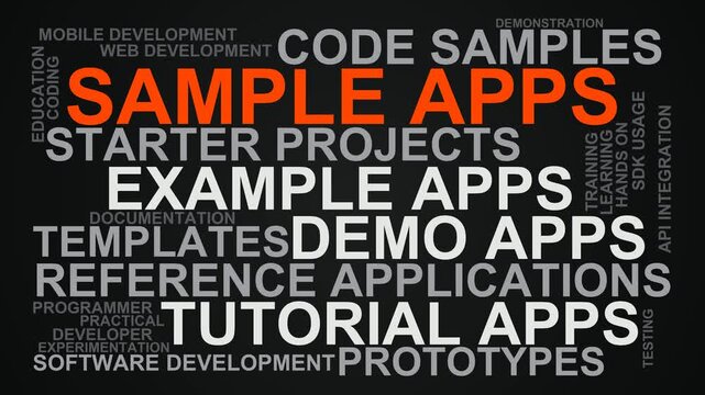 Sample Apps Word Cloud