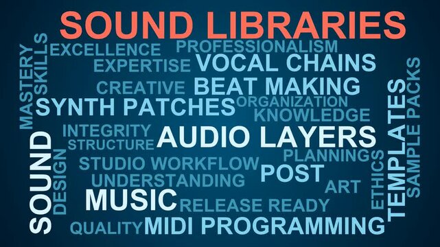 Sound Libraries Word Cloud