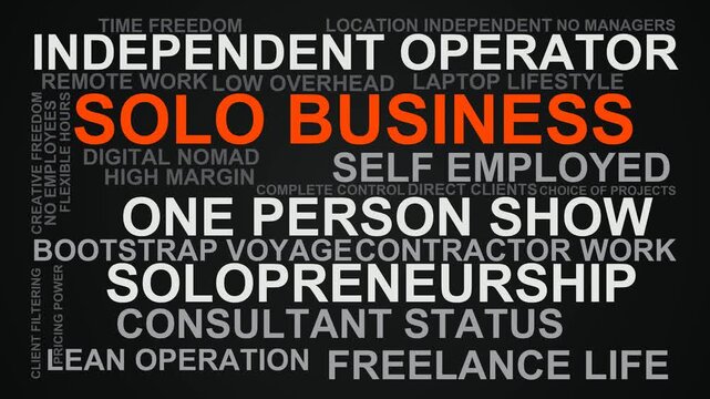 Solo Business Word Cloud